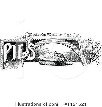 Royalty-Free (RF) Pie Clipart Illustration by Prawny Vintage - Stock Sample #1121521