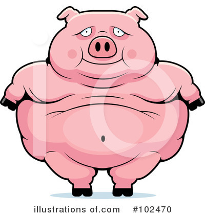 Pig Clipart #102470 by Cory Thoman