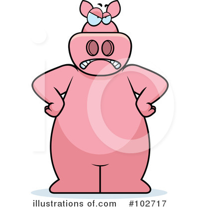 Pig Clipart #102717 by Cory Thoman
