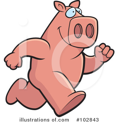 Pig Clipart #102843 by Cory Thoman