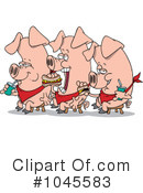 Pig Clipart #1045583 by toonaday