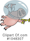 Pig Clipart #1048307 by toonaday