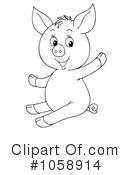 Pig Clipart #1058914 by Alex Bannykh