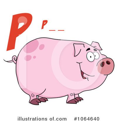 Royalty-Free (RF) Pig Clipart Illustration by Hit Toon - Stock Sample #1064640