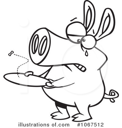 Royalty-Free (RF) Pig Clipart Illustration by toonaday - Stock Sample #1067512