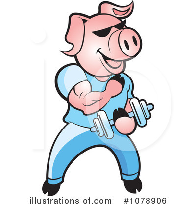 Royalty-Free (RF) Pig Clipart Illustration by Lal Perera - Stock Sample #1078906