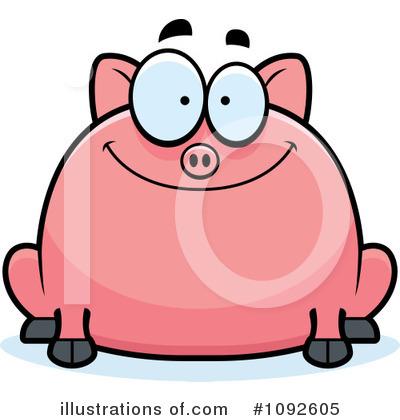 Pig Clipart #1092605 by Cory Thoman