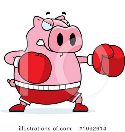 Boxer Clipart #1092614 by Cory Thoman