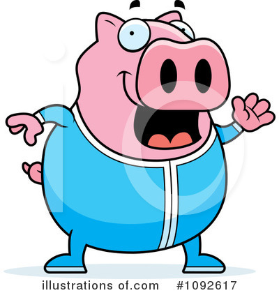 Royalty-Free (RF) Pig Clipart Illustration by Cory Thoman - Stock Sample #1092617