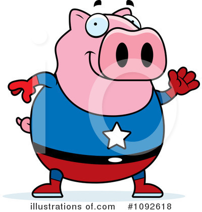Royalty-Free (RF) Pig Clipart Illustration by Cory Thoman - Stock Sample #1092618