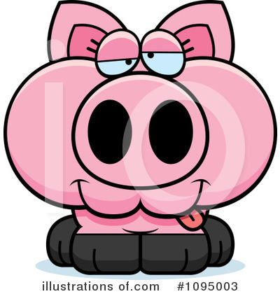 Royalty-Free (RF) Pig Clipart Illustration by Cory Thoman - Stock Sample #1095003