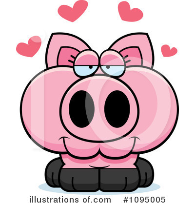 Royalty-Free (RF) Pig Clipart Illustration by Cory Thoman - Stock Sample #1095005