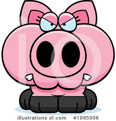 Royalty-Free (RF) Pig Clipart Illustration by Cory Thoman - Stock Sample #1095006