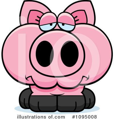 Royalty-Free (RF) Pig Clipart Illustration by Cory Thoman - Stock Sample #1095008
