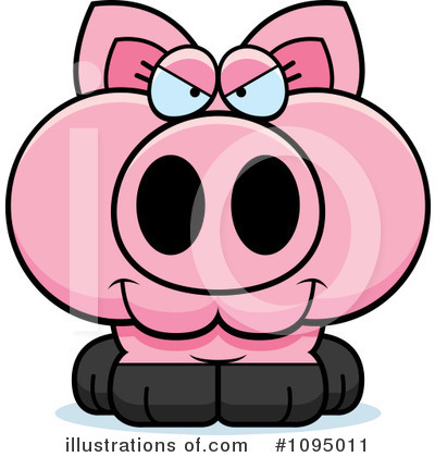 Royalty-Free (RF) Pig Clipart Illustration by Cory Thoman - Stock Sample #1095011