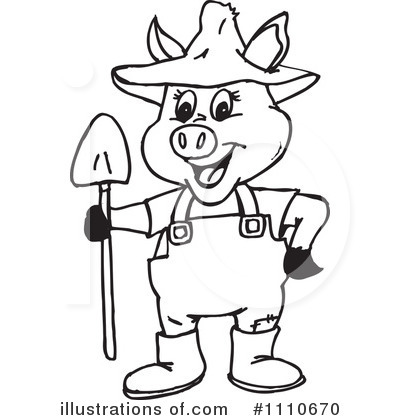 Farmer Clipart #1110670 by Dennis Holmes Designs