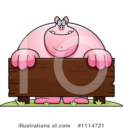Royalty-Free (RF) Pig Clipart Illustration by Cory Thoman - Stock Sample #1114721
