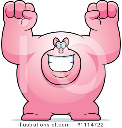 Royalty-Free (RF) Pig Clipart Illustration by Cory Thoman - Stock Sample #1114722