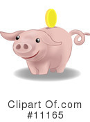 Pig Clipart #11165 by AtStockIllustration