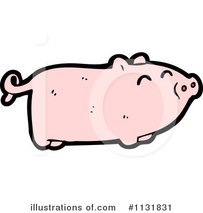 Royalty-Free (RF) Pig Clipart Illustration by lineartestpilot - Stock Sample #1131831