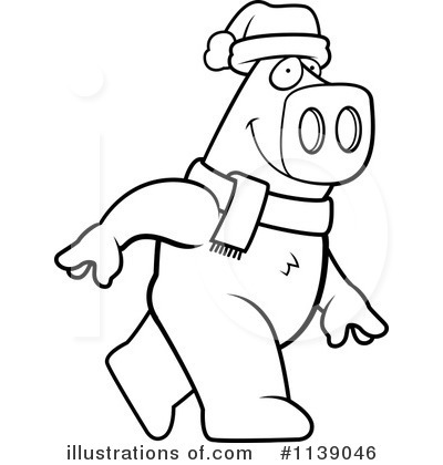 Royalty-Free (RF) Pig Clipart Illustration by Cory Thoman - Stock Sample #1139046