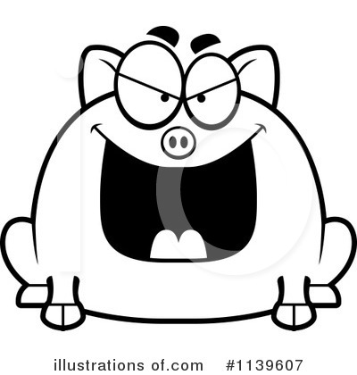 Royalty-Free (RF) Pig Clipart Illustration by Cory Thoman - Stock Sample #1139607