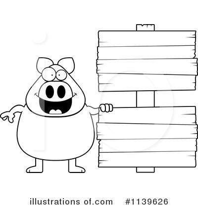 Royalty-Free (RF) Pig Clipart Illustration by Cory Thoman - Stock Sample #1139626