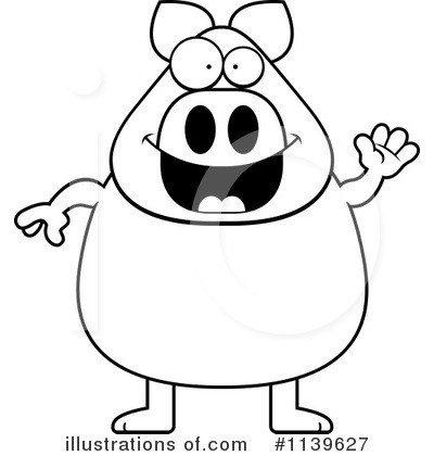 Royalty-Free (RF) Pig Clipart Illustration by Cory Thoman - Stock Sample #1139627