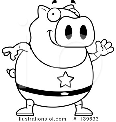 Royalty-Free (RF) Pig Clipart Illustration by Cory Thoman - Stock Sample #1139633
