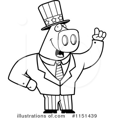 Royalty-Free (RF) Pig Clipart Illustration by Cory Thoman - Stock Sample #1151439