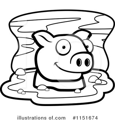 Royalty-Free (RF) Pig Clipart Illustration by Cory Thoman - Stock Sample #1151674