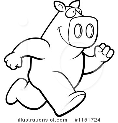 Royalty-Free (RF) Pig Clipart Illustration by Cory Thoman - Stock Sample #1151724