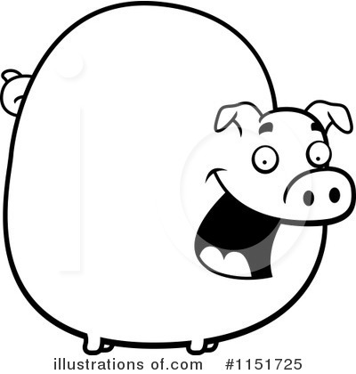 Royalty-Free (RF) Pig Clipart Illustration by Cory Thoman - Stock Sample #1151725
