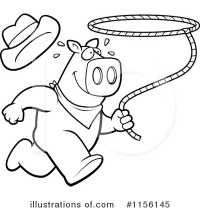 Royalty-Free (RF) Pig Clipart Illustration by Cory Thoman - Stock Sample #1156145