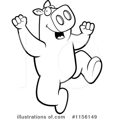 Royalty-Free (RF) Pig Clipart Illustration by Cory Thoman - Stock Sample #1156149