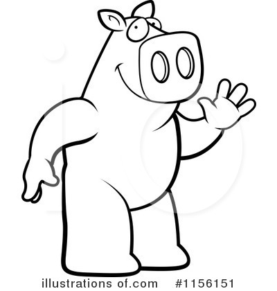 Royalty-Free (RF) Pig Clipart Illustration by Cory Thoman - Stock Sample #1156151