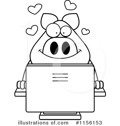 Royalty-Free (RF) Pig Clipart Illustration by Cory Thoman - Stock Sample #1156153