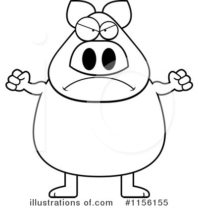 Royalty-Free (RF) Pig Clipart Illustration by Cory Thoman - Stock Sample #1156155