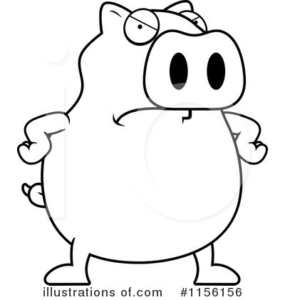 Royalty-Free (RF) Pig Clipart Illustration by Cory Thoman - Stock Sample #1156156