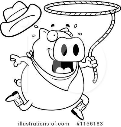 Royalty-Free (RF) Pig Clipart Illustration by Cory Thoman - Stock Sample #1156163