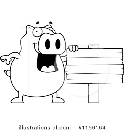 Royalty-Free (RF) Pig Clipart Illustration by Cory Thoman - Stock Sample #1156164