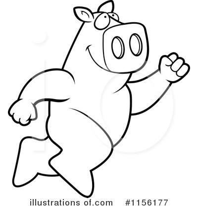 Royalty-Free (RF) Pig Clipart Illustration by Cory Thoman - Stock Sample #1156177