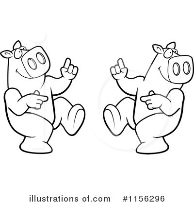 Royalty-Free (RF) Pig Clipart Illustration by Cory Thoman - Stock Sample #1156296