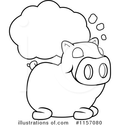 Royalty-Free (RF) Pig Clipart Illustration by Cory Thoman - Stock Sample #1157080