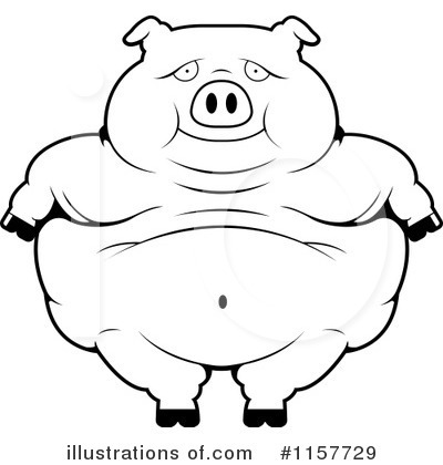 Royalty-Free (RF) Pig Clipart Illustration by Cory Thoman - Stock Sample #1157729