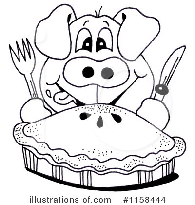 Royalty-Free (RF) Pig Clipart Illustration by LoopyLand - Stock Sample #1158444