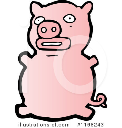 Royalty-Free (RF) Pig Clipart Illustration by lineartestpilot - Stock Sample #1168243