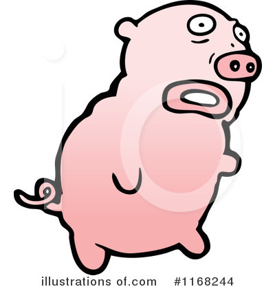 Royalty-Free (RF) Pig Clipart Illustration by lineartestpilot - Stock Sample #1168244