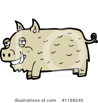 Royalty-Free (RF) Pig Clipart Illustration by lineartestpilot - Stock Sample #1168245