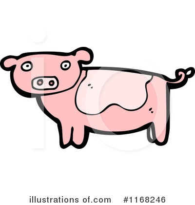 Royalty-Free (RF) Pig Clipart Illustration by lineartestpilot - Stock Sample #1168246